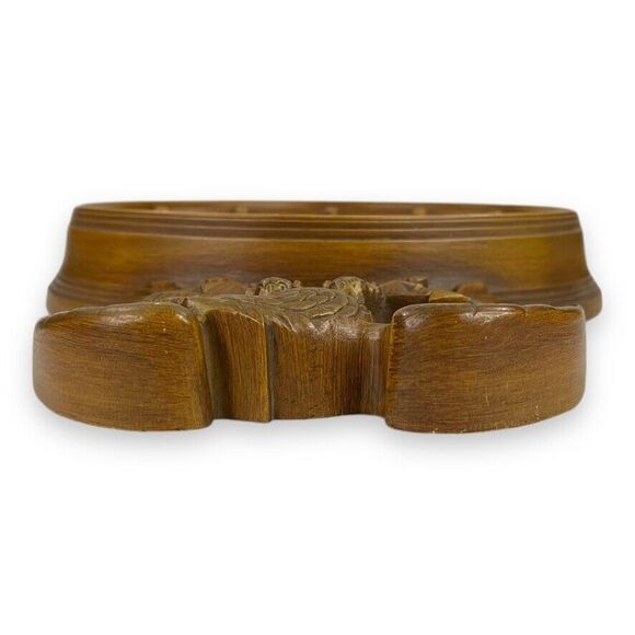 VINTAGE 1960's Burwood 4305 Large American Eagle Wall Clock 22” Faux Wood WORKS! - Picture 16 of 16